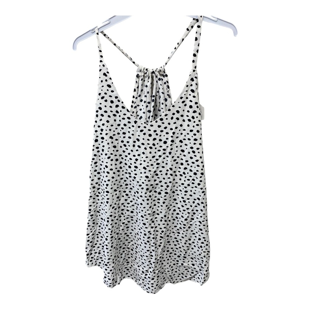 Women’s Sleeveless Blouse Black and White A216